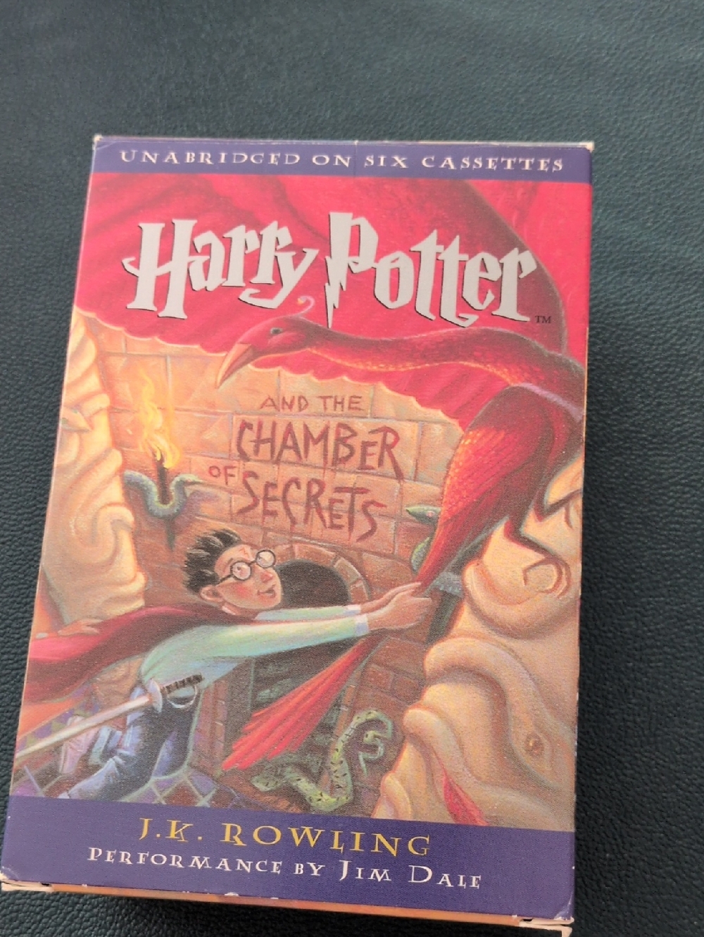 harry otter and the chsmber of secrets on audio cassette performed by jim dale